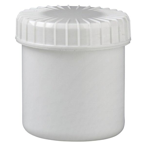 Biały zakręcany słoik 75 ml z rowkowaną pokrywką Biały zakręcany słoik 75 ml z rowkowaną pokrywką