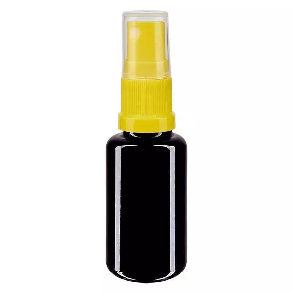 Butelka apteczna viol. 20ml spray mocowanie żółty Butelka apteczna viol. 20ml spray mocowanie żółty