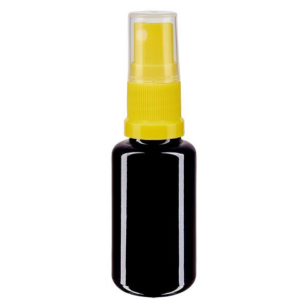 Butelka apteczna viol. 20ml spray mocowanie żółty Butelka apteczna viol. 20ml spray mocowanie żółty