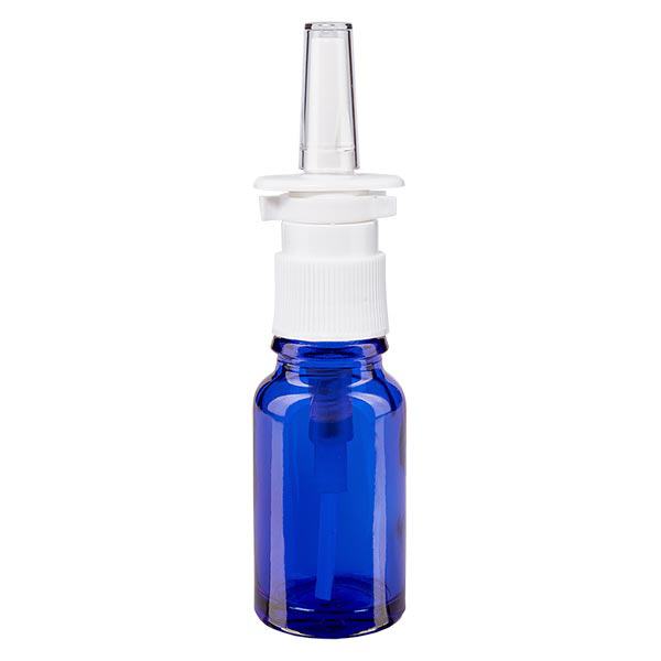 Butelka apteczna niebieska 10ml atomizer do nosa biały St Butelka apteczna niebieska 10ml atomizer do nosa biały St