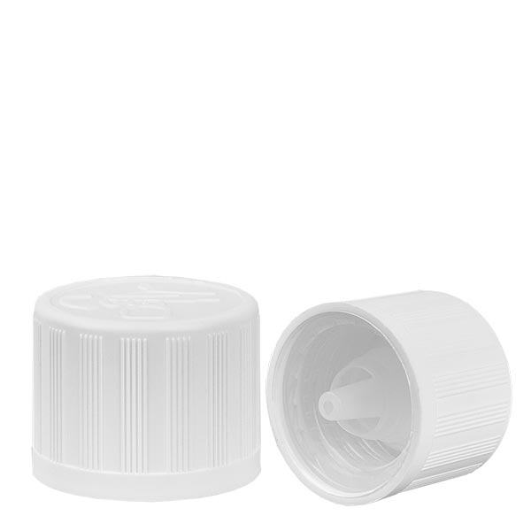 Nasadka kroplomierza 1,2 mm biała (DIN18, UT18) Standard zabezpieczony przed dziećmi. Zakraplacz z obręczą. Do ApoGlas®, UNiTWIST® i Miron® Apofl. 5-100 ml z gwintem 18 mm. Nasadka kroplomierza 1,2 mm biała (DIN18, UT18) Standard zabezpieczony przed dziećmi. Zakraplacz z obręczą. Do ApoGlas®, UNiTWIST® i Miron® Apofl. 5-100 ml z gwintem 18 mm.