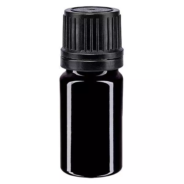 Butelka apteczna viol. 5ml kroplówka v. Pr. 1mm czarny OV