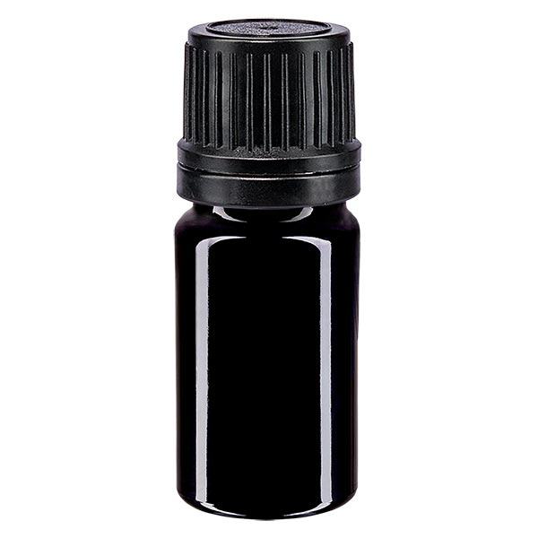 Butelka apteczna viol. 5ml kroplówka v. Pr. 1mm czarny OV Butelka apteczna viol. 5ml kroplówka v. Pr. 1mm czarny OV