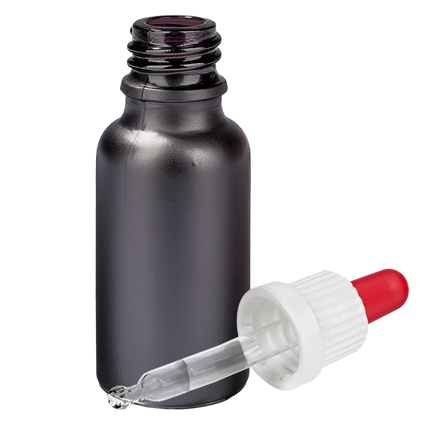 Butelka z pipetą 20 ml biała/czerwona OV BlackLine UT18/20