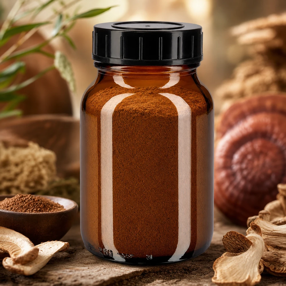 Butelka z szeroką szyjką o pojemności 250 ml z bursztynowego szkła z zakrętką Wytrzymała butelka z szeroką szyjką wykonana z bursztynowego szkła aptekarskiego o pojemności 250 ml z ochroną UV i zakrętką