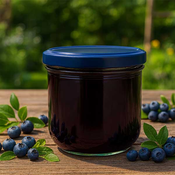 260 ml słoik z pokrywką + pokrywka BasicSeal niebieska UNiTWIST