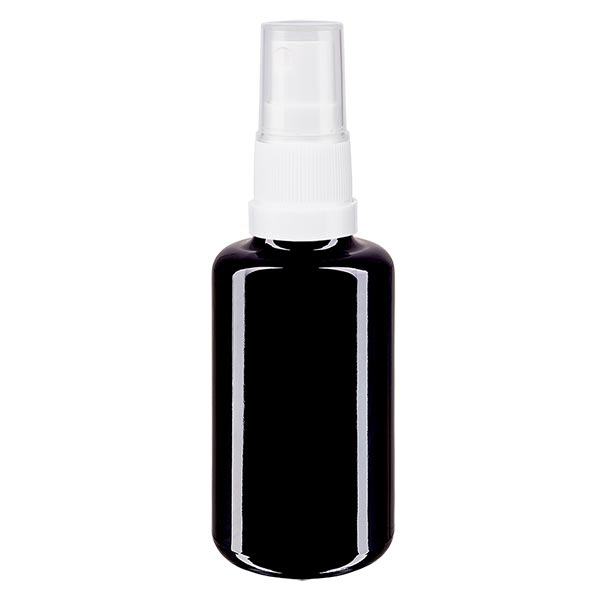 Butelka apteczna viol. 30ml nasadka rozpylająca biała Butelka apteczna viol. 30ml nasadka rozpylająca biała