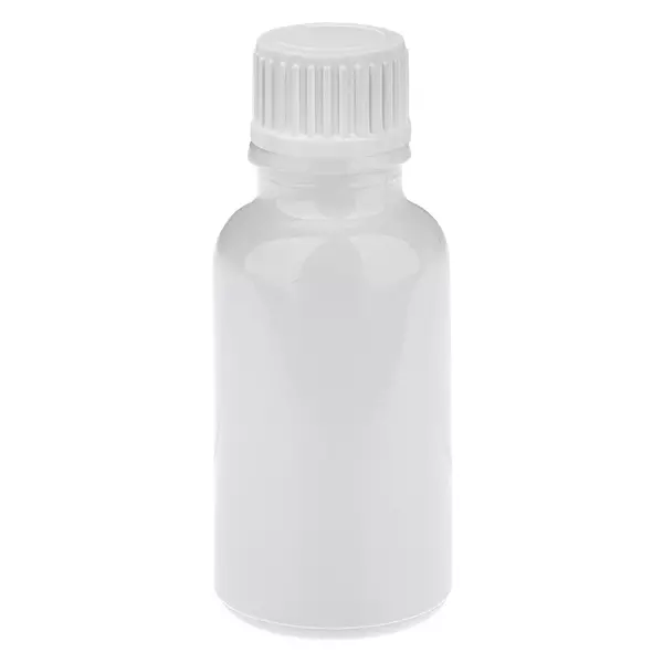 Butelka z zakraplaczem 20 ml, 0,9 mm, biała, standardowa nakrętka WhiteLine UT18/20