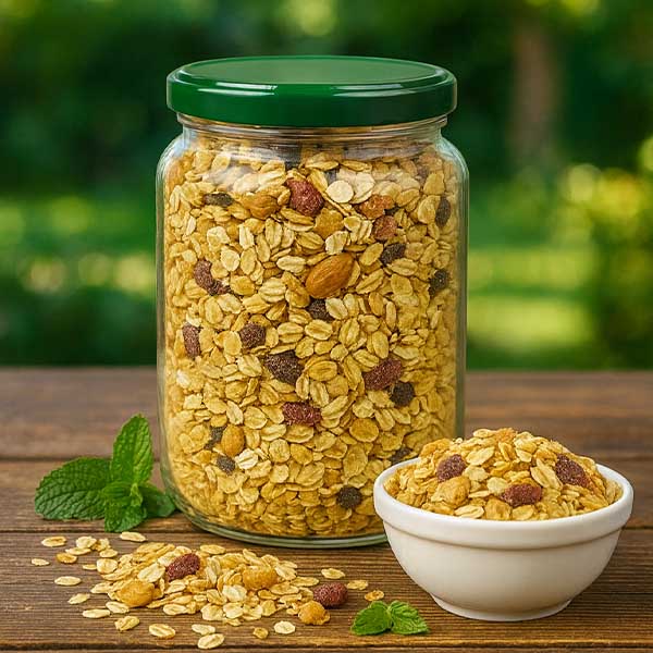 Słoik okrągły 795 ml + pokrywka BasicSeal zielona UNiTWIST