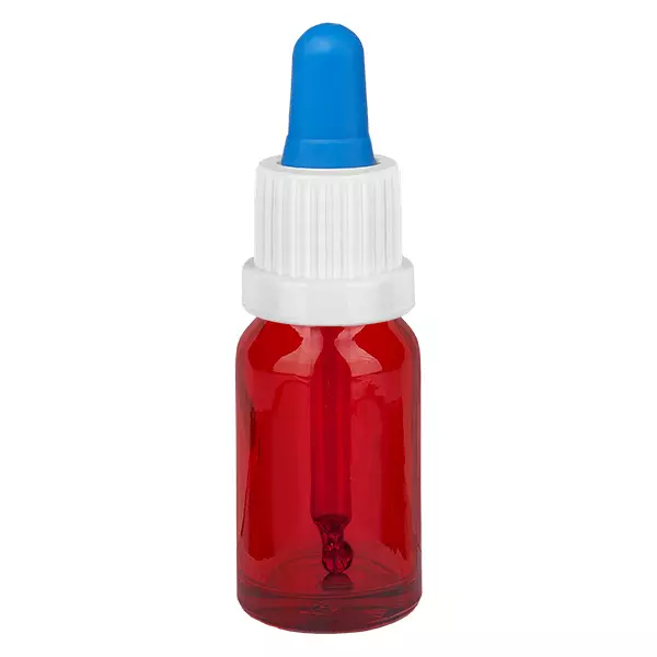 Butelka z pipetą 10 ml biała/niebieska OV RedLine UT18/10