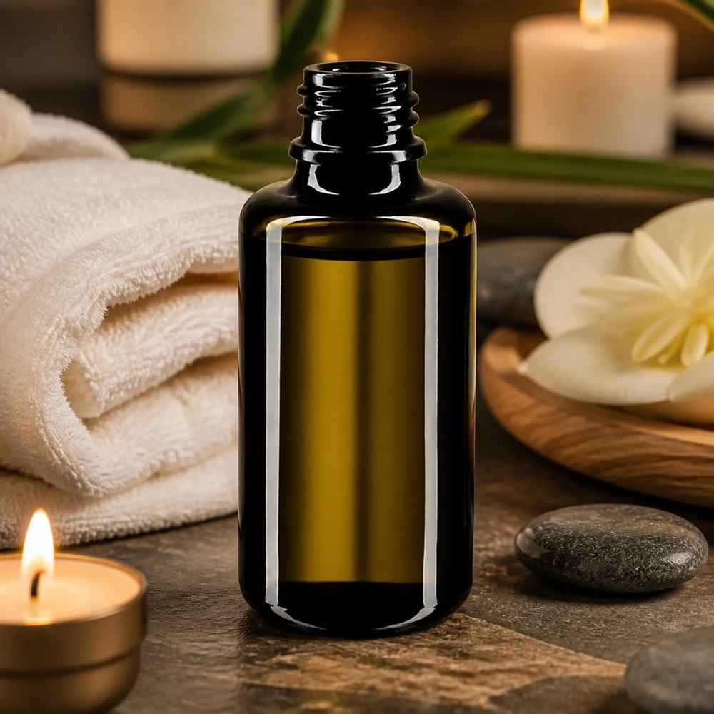 Praktyczna butelka z zakraplaczem Orion o pojemności 30 ml wykonana z fioletowego szkła Miron do kosmetyków i naturoterapii