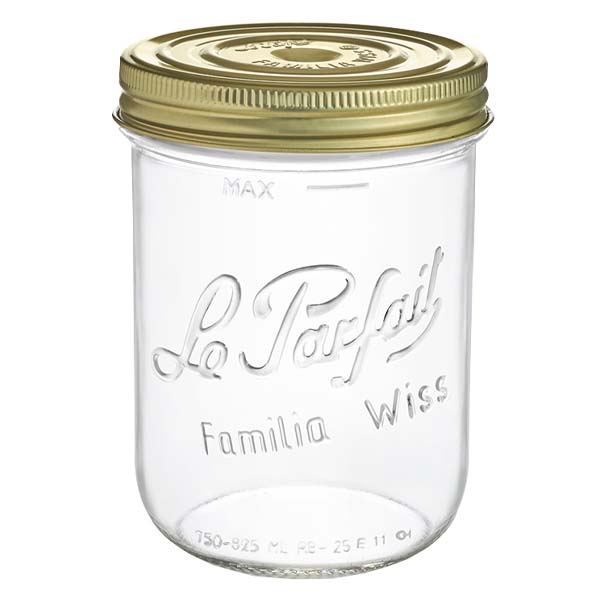 825ml Sturzglas "Familia Wiss" 2-teiliges Deckelsystem Le Pa 825ml Sturzglas "Familia Wiss" 2-teiliges Deckelsystem Le Pa