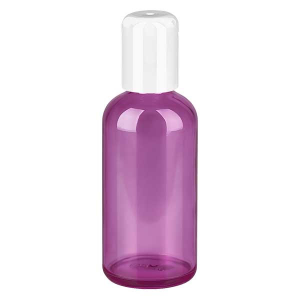 Butelka typu roll-on 100 ml, bia&#322;a, standardowa PurpleLine UT18/100