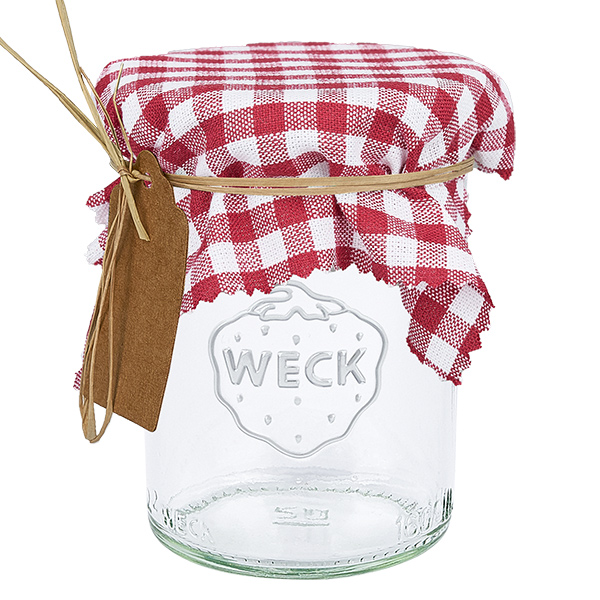 Bi&#380;uteryjna serwetka z tkaniny w bordow&#261; kratk&#281;, kwadrat 120x120 mm