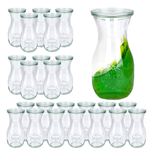 Zestaw 24 słoików Weck 290 ml z 24 pokrywkami Zestaw 24 słoików Weck 290 ml z 24 pokrywkami