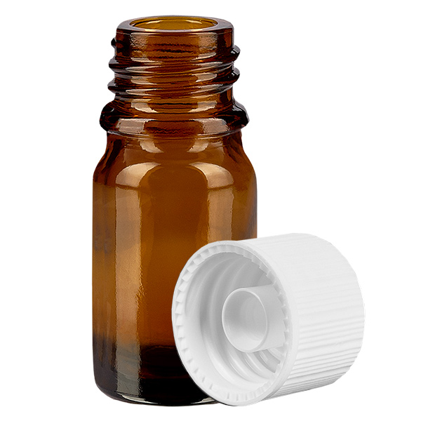 Butelka 5 ml 11 mm SV bia&#322;a STD BrownLine UT18/5