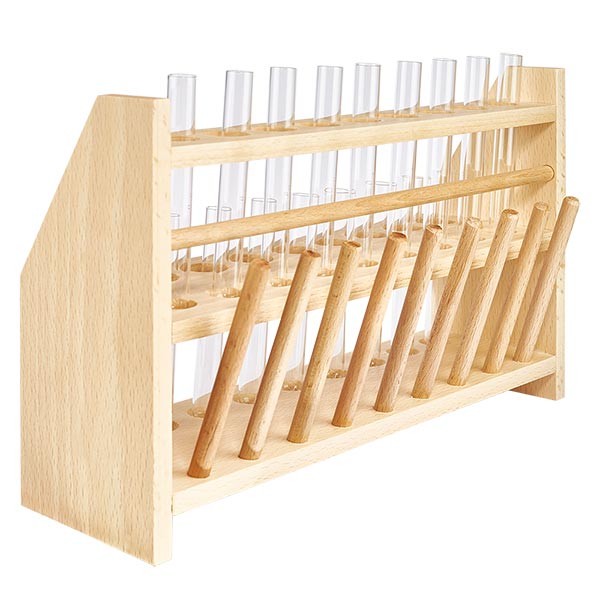 Zestaw drewniany do prob&#243;wek z 18 prob&#243;wkami wapno-soda 100x12
