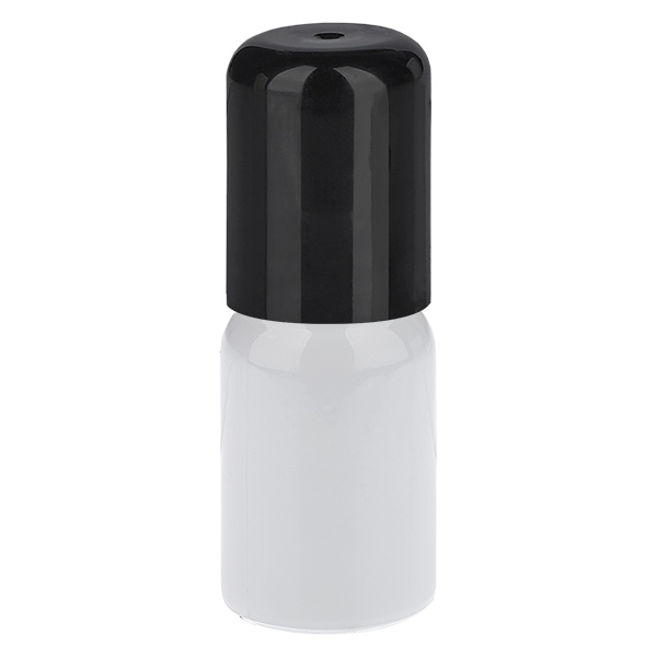 Butelka roll-on 5 ml, czarna, standardowe zamknięcie WhiteLine UT18/5