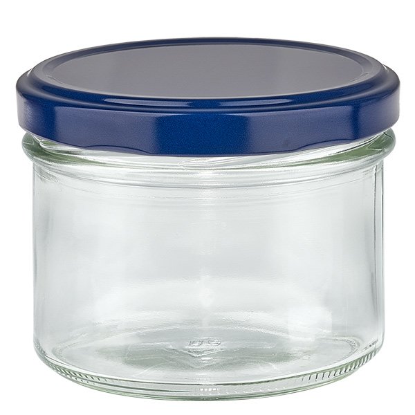 Kubki 180 ml + pokrywka BasicSeal niebieska UNiTWIST