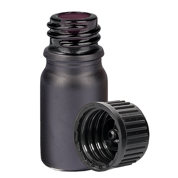 Butelka 5 ml 11 mm SV czarna STD BlackLine UT18/5