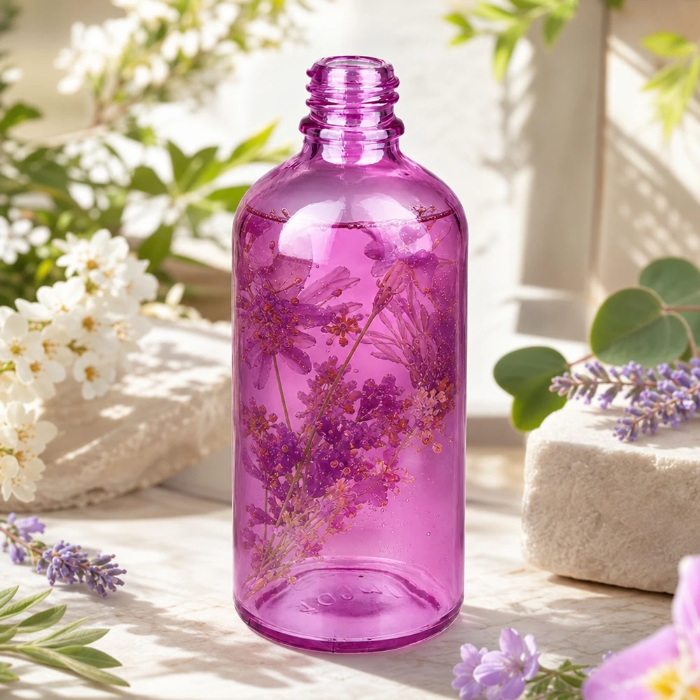 Butelka apteczna 100 ml PurpleLine UT18/100 UNiTWIST Okrągła butelka aptekarska 100ml PurpleLine o organicznym kształcie, idealna do naturalnych esencji kosmetycznych