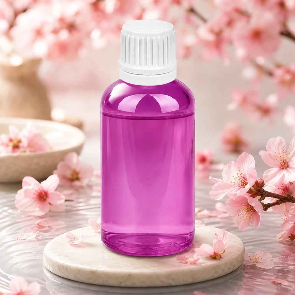 Butelka z zakraplaczem 50 ml 0,7 mm biała Oryginalna zakrętka PurpleLine UT18/50 Mała butelka z zakraplaczem o pojemności 50 ml w eleganckim fioletowym kolorze z białą zakrętką do precyzyjnego porcjowania.