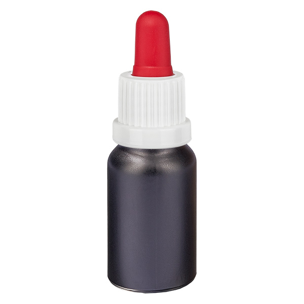 Butelka z pipetą 10 ml biała/czerwona OV BlackLine UT18/10 Butelka z pipetą 10 ml biała/czerwona OV BlackLine UT18/10