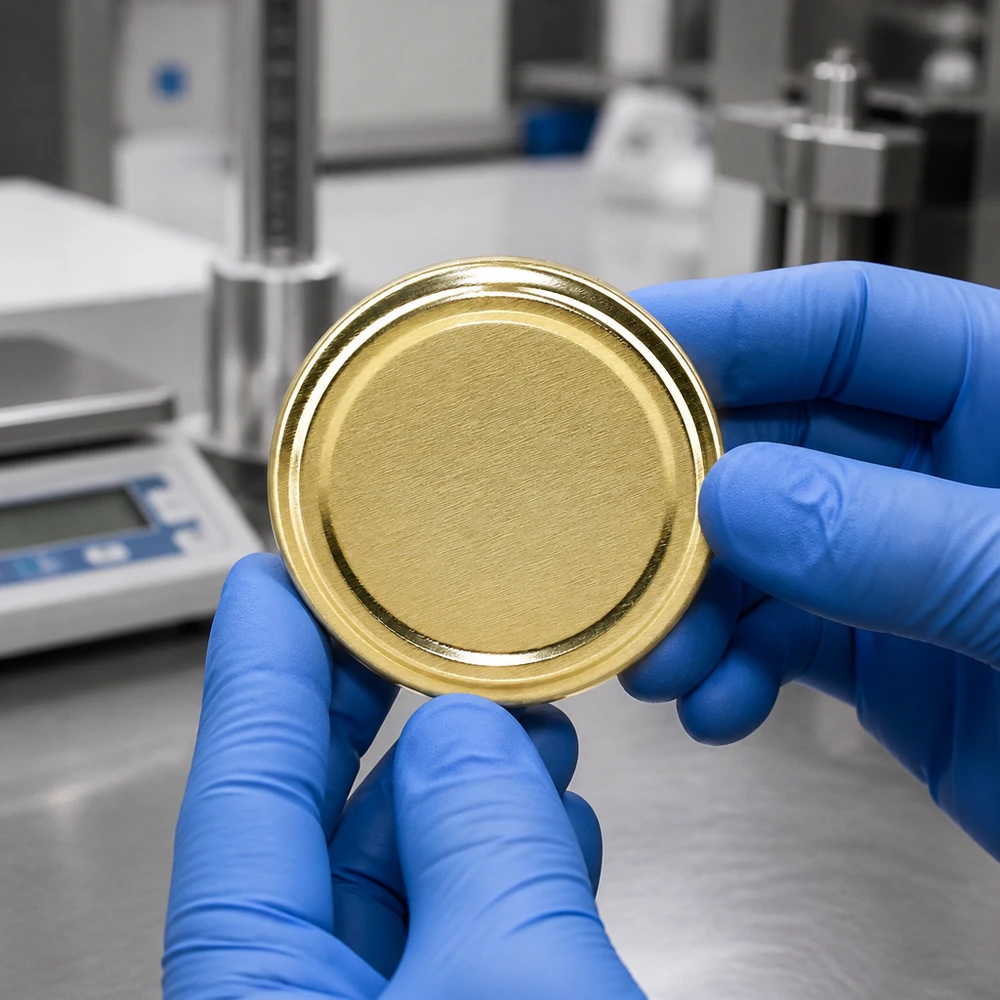 Badania laboratoryjne złotych nakrętek typu twist-off TO58 UNiTWIST BioSeal BPA-NI – kontrola jakości unitemp