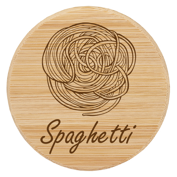 Drewniana pokrywa „Spaghetti” do WECK RR100 Drewniana pokrywa „Spaghetti” do WECK RR100