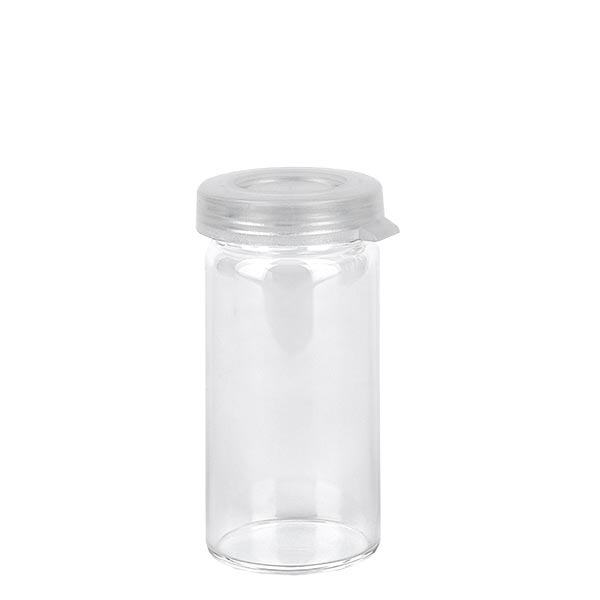 Słoik na tabletkę/rolkę 5 ml przezroczysty z zatrzaskową pokrywką Słoik na tabletkę/rolkę 5 ml przezroczysty z zatrzaskową pokrywką