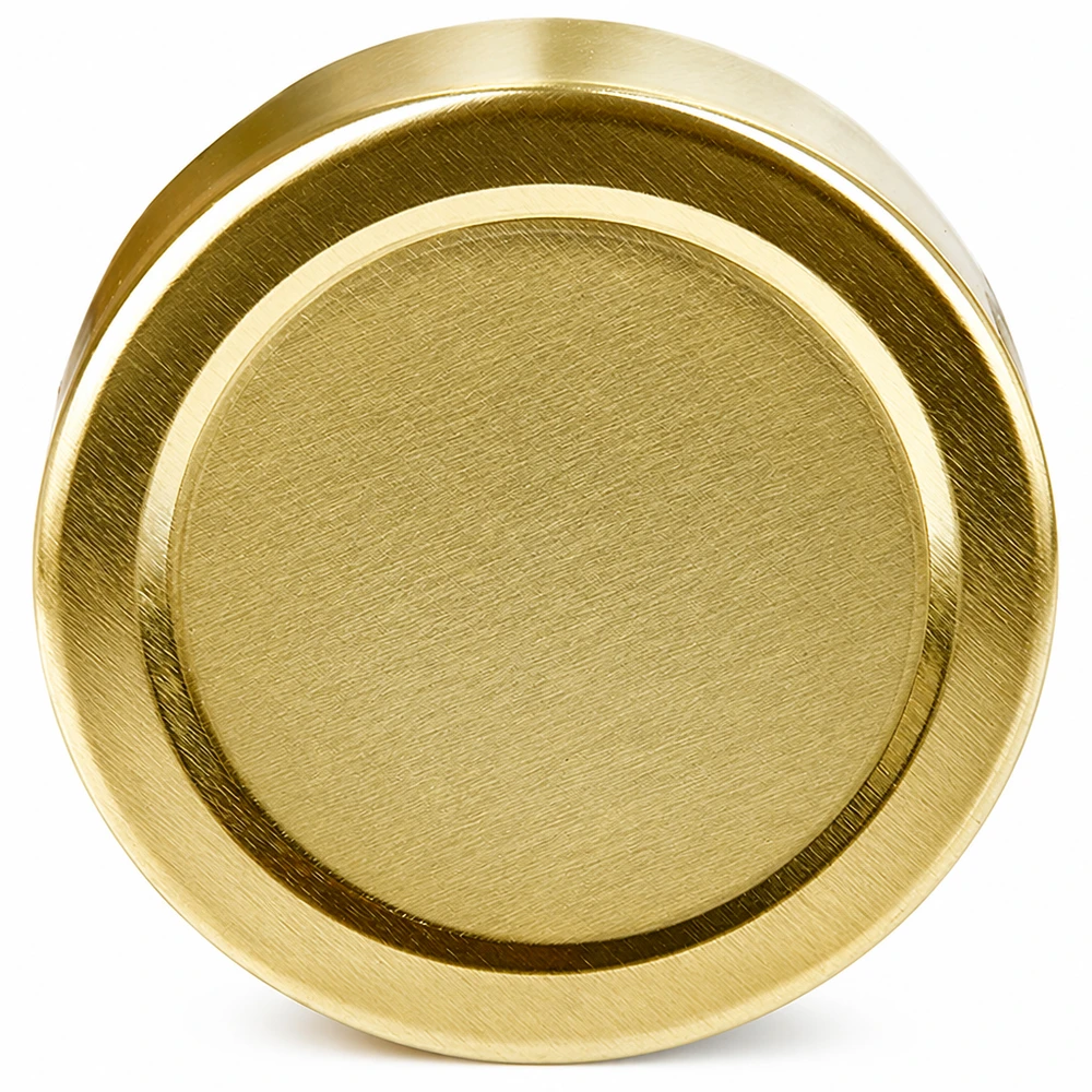 Złota nakrętka typu twist-off 58 mm TO58deep firmy UNiTWIST, widok z góry BasicSeal