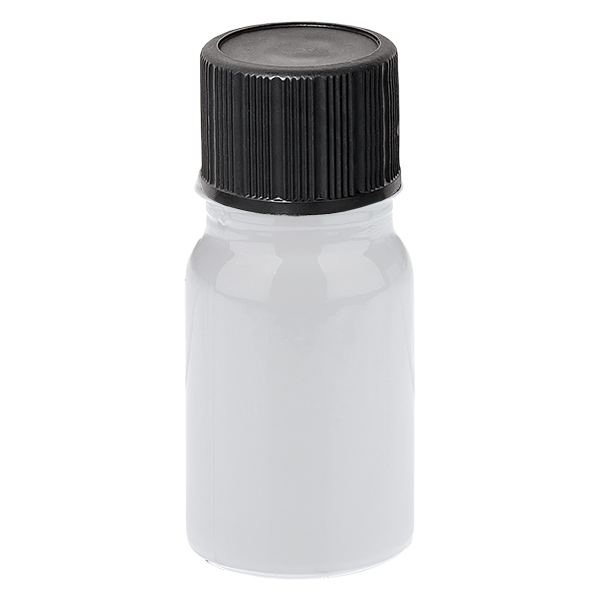 Butelka z zakraplaczem 5 ml, 1 mm, czarna, standardowe zamknięcie WhiteLine UT18/5 Butelka z zakraplaczem 5 ml, 1 mm, czarna, standardowe zamknięcie WhiteLine UT18/5