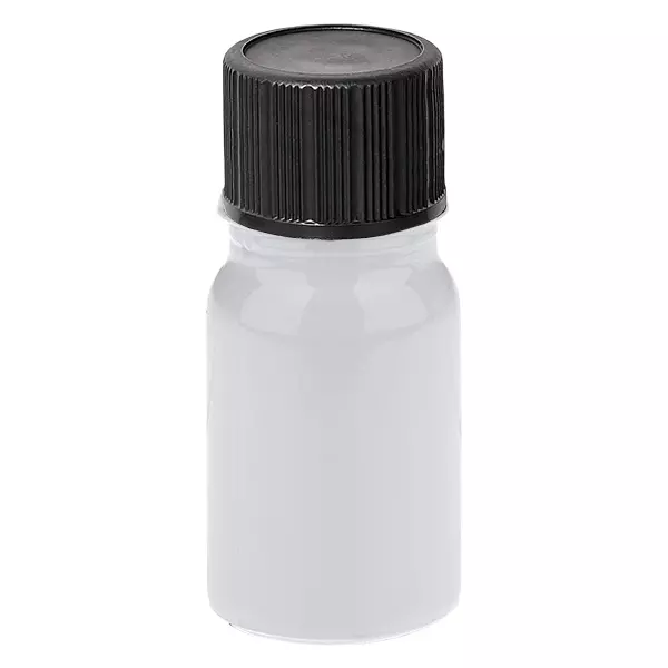Butelka z zakraplaczem 5 ml, 1 mm, czarna, standardowe zamknięcie WhiteLine UT18/5 Butelka z zakraplaczem 5 ml, 1 mm, czarna, standardowe zamknięcie WhiteLine UT18/5