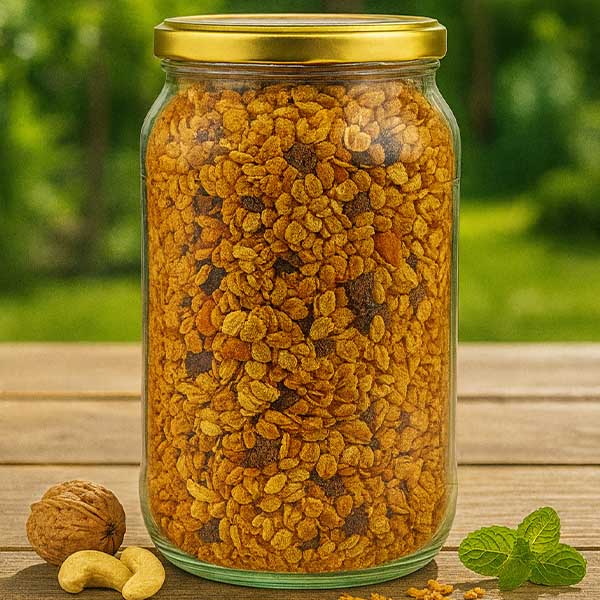 Słoik okrągły 1062 ml z pokrywką BasicSeal w kolorze złotym UNiTWIST