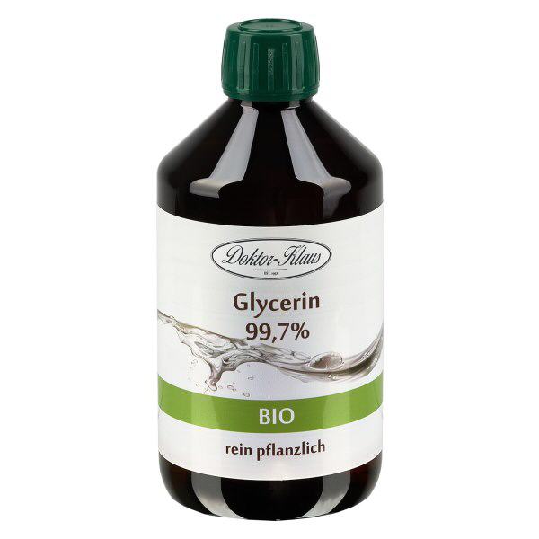 Gliceryna organiczna (99,7%) 500 ml Doktor-Klaus Gliceryna organiczna (99,7%) 500 ml Doktor-Klaus