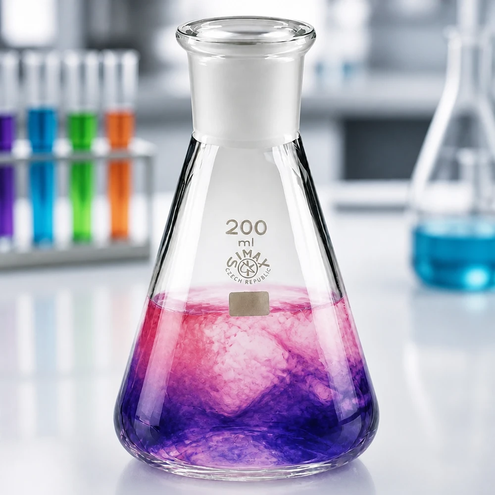 Kolba Erlenmeyera 200 ml ze standardowym szlifowanym złączem (29/32) Kolba Erlenmeyera 200 ml ze standardowym szlifowanym złączem (29/32)