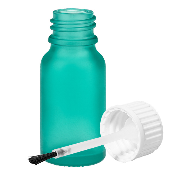 10 ml butelka z pędzelkiem biała STD GreenLine UT18/10 10 ml butelka z pędzelkiem biała STD GreenLine UT18/10