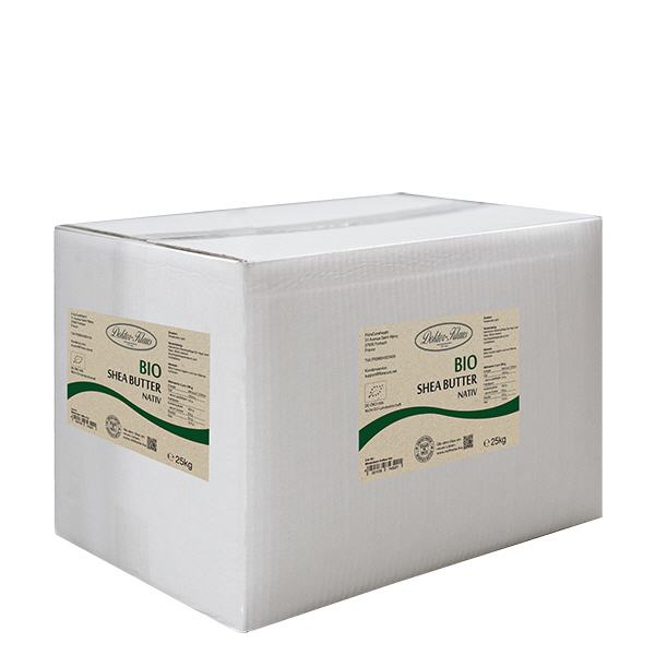 25 kg organicznego mas&#322;a SHEA rodzimej firmy Doktor-Klaus w opakowaniu zbiorczym.