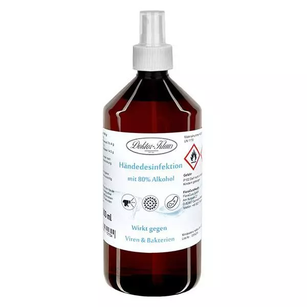 Płyn do dezynfekcji rąk w sprayu 1000ml Doktor-Klaus Płyn do dezynfekcji rąk w sprayu 1000ml Doktor-Klaus