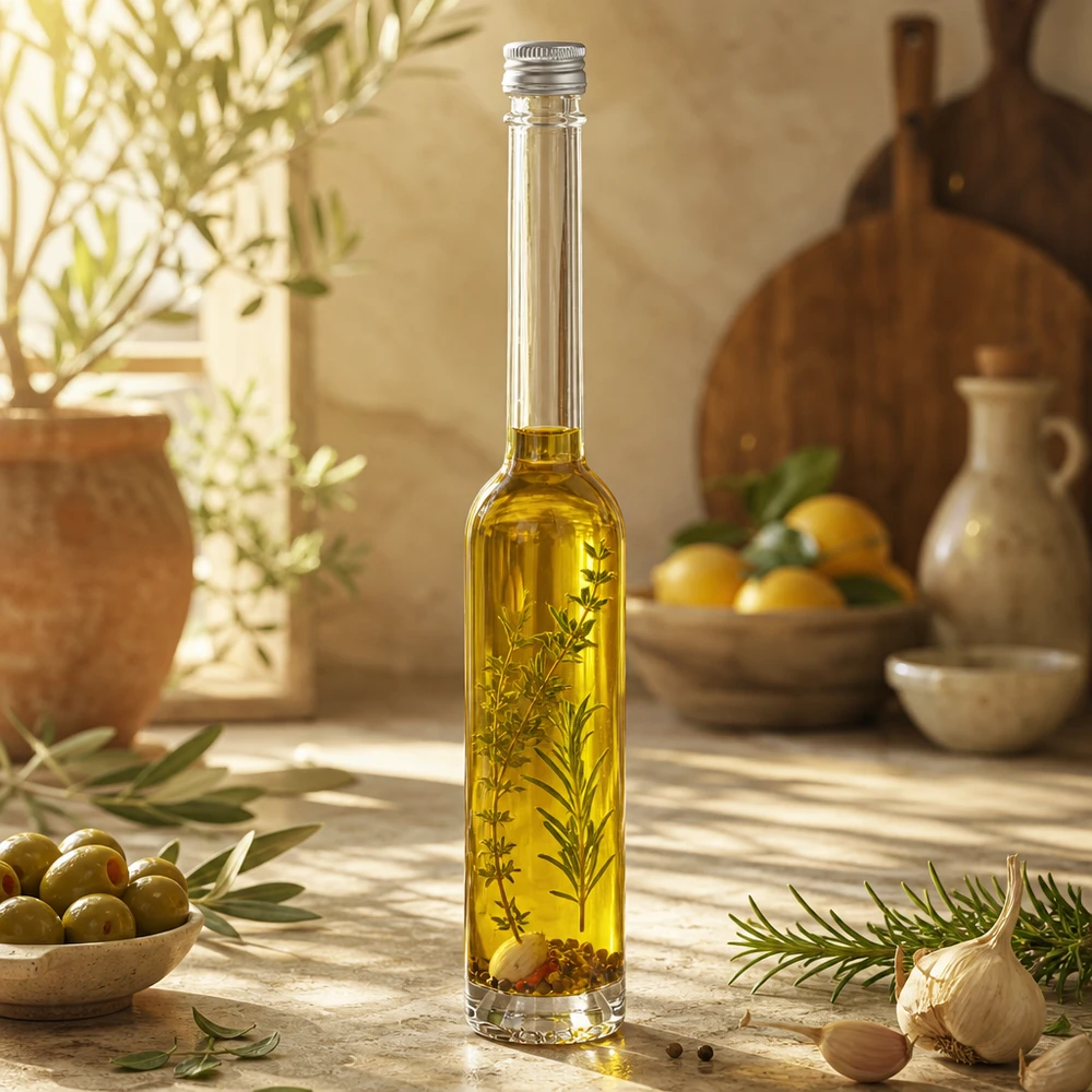 Szklana butelka 100 ml Toni bez zakrętki UNiTWIST® 100ml szklana butelka Toni przezroczysta ze srebrną nakrętką UNiTWIS - wysokiej jakości do olejków ziołowych