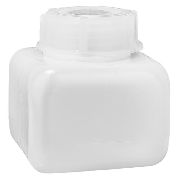 Butelka na chemikalia 250 ml, z szeroką szyjką, z PE-HD, w kolorze naturalnym Butelka na chemikalia 250 ml, z szeroką szyjką, z PE-HD, w kolorze naturalnym