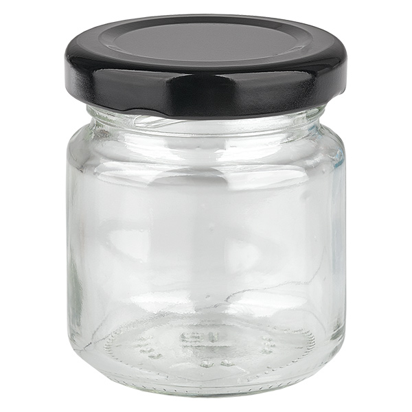 Szklanka okr&#261;g&#322;a 53 ml z pokrywk&#261; BasicSeal czarna UN..