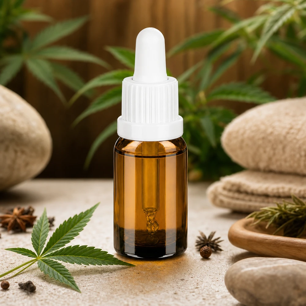 Butelka z pipetą 10 ml biała OV BrownLine UT18/10 Butelka z pipetą BrownLine 10 ml z białą nasadką OV do precyzyjnego dozowania ekstraktów