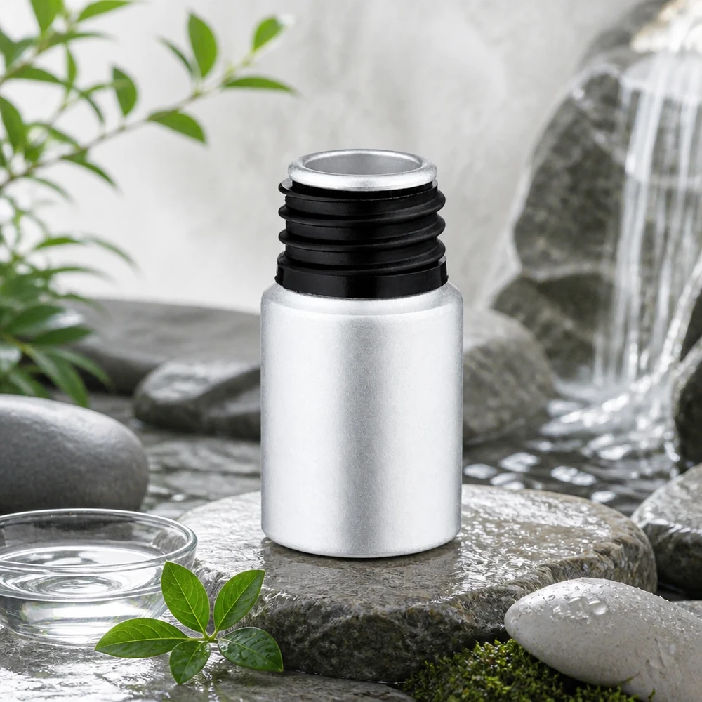Butelka z barwionego aluminium o pojemności 10 ml Wysokiej jakości aluminiowa butelka o pojemności 10 ml z wytrzymałą warstwą wytrawiającą do bezpiecznego przechowywania płynów