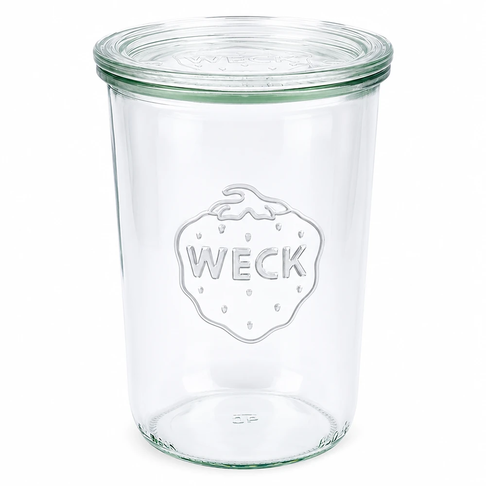 Kubki o pojemności 850 ml ze szklaną pokrywką WECK RR100