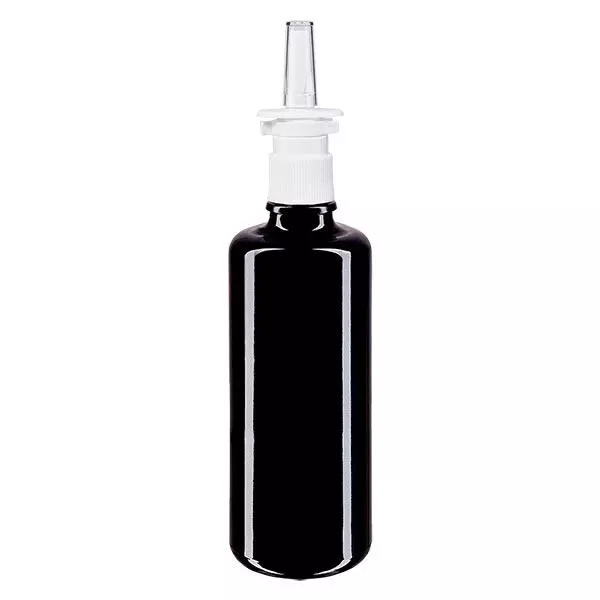 Butelka apteczna viol. 50ml atomizer do nosa biały St Butelka apteczna viol. 50ml atomizer do nosa biały St
