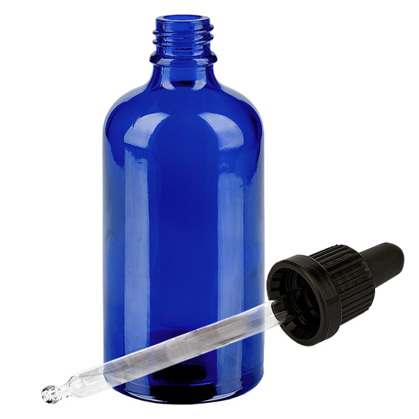 100 ml butelka z pipet&#261; czarna OV BlueLine UT18/100