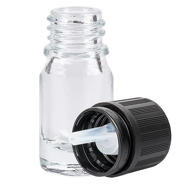 5 ml butelka z kroplomierzem 1 mm s. OV KiSi Bli ClearL. UT18/5