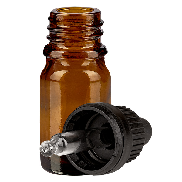 Butelka do lek&#243;w p&#322;ynnych 5 ml czarna OV BrownLine UT18/5