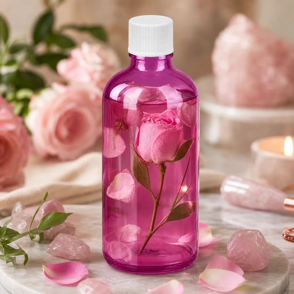 Elegancka butelka 100 ml w kolorze fioletowym z białą zakrętką SV na wysokiej jakości produkty kosmetyczne